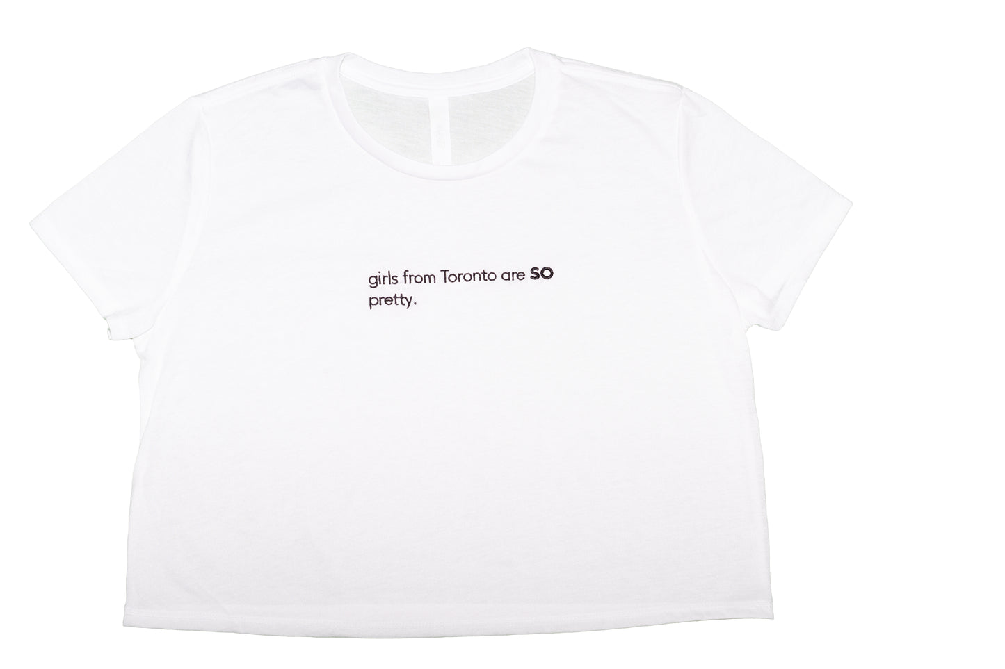 girlsfromTorontoareSOpretty - Flowy Crop T